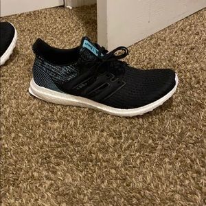 Ultra boost parley red white and blue retail 180$